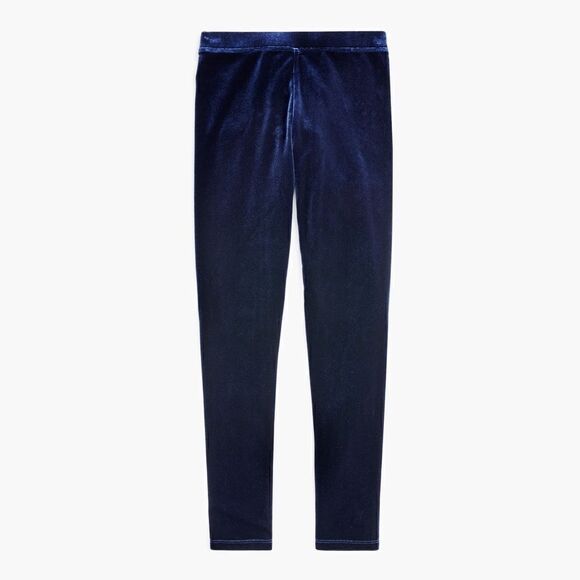 J.Crew Blue Velour Leggings Stretch - Picture 1 of 11